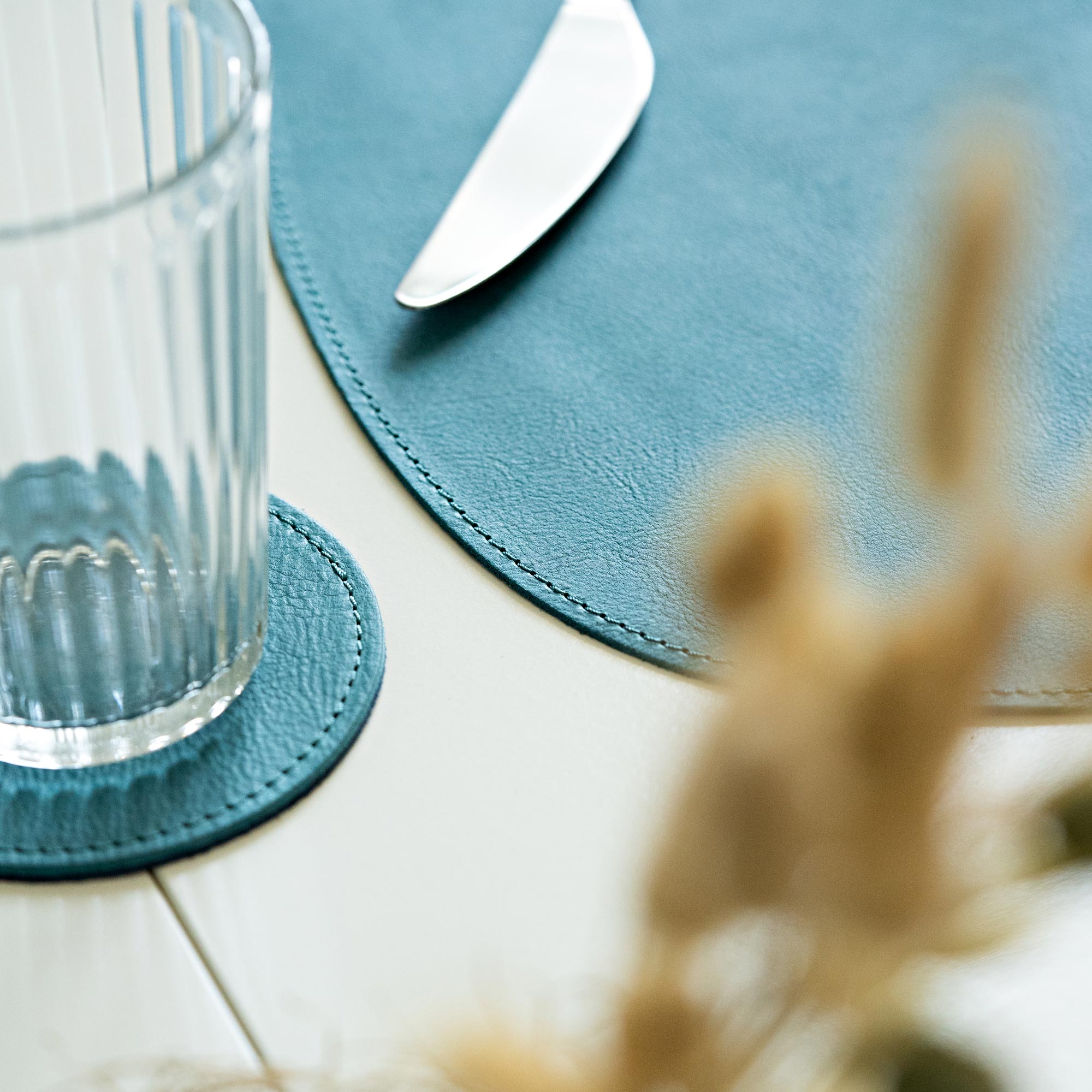 Leather Placemat "Organic"