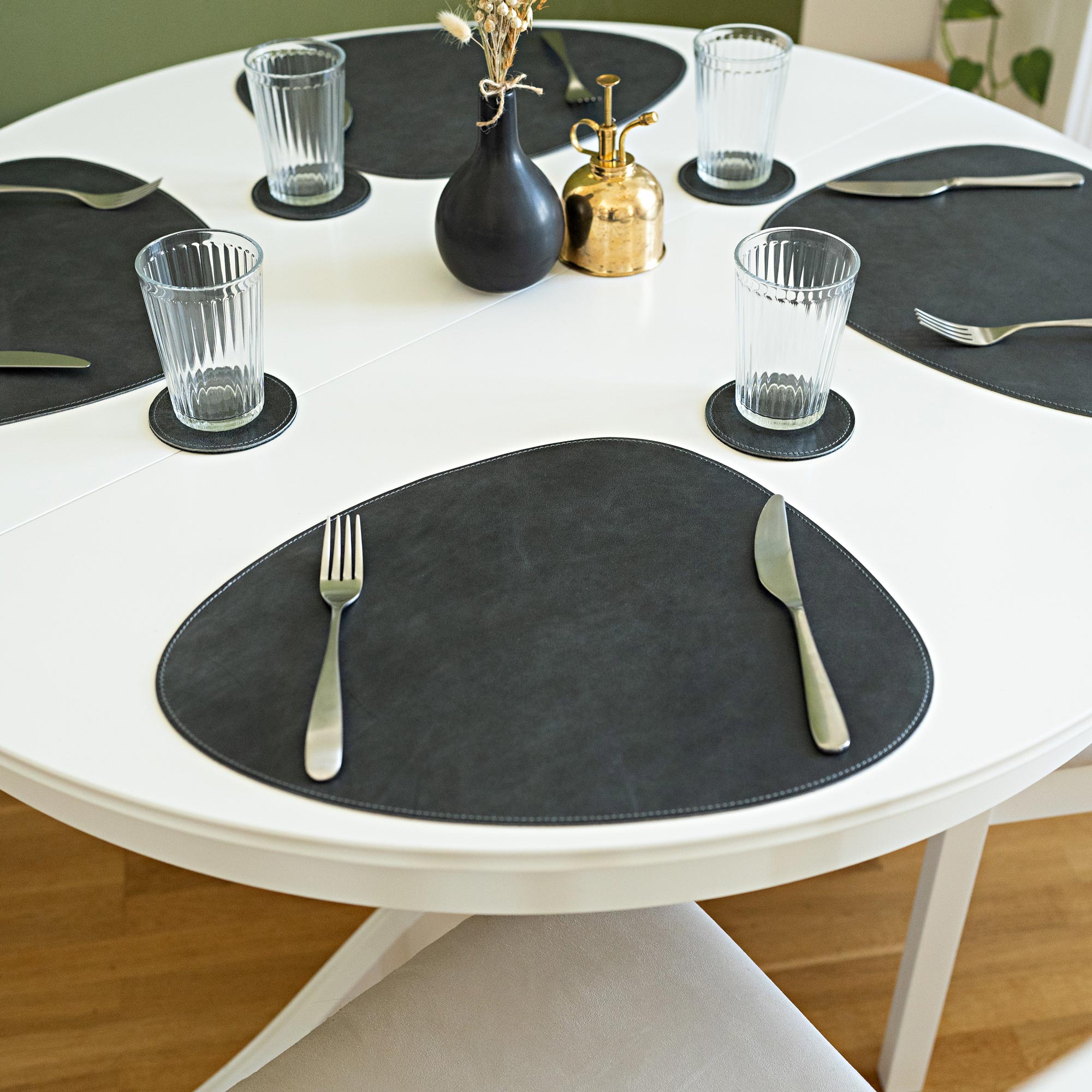 Leather Placemat "Organic"