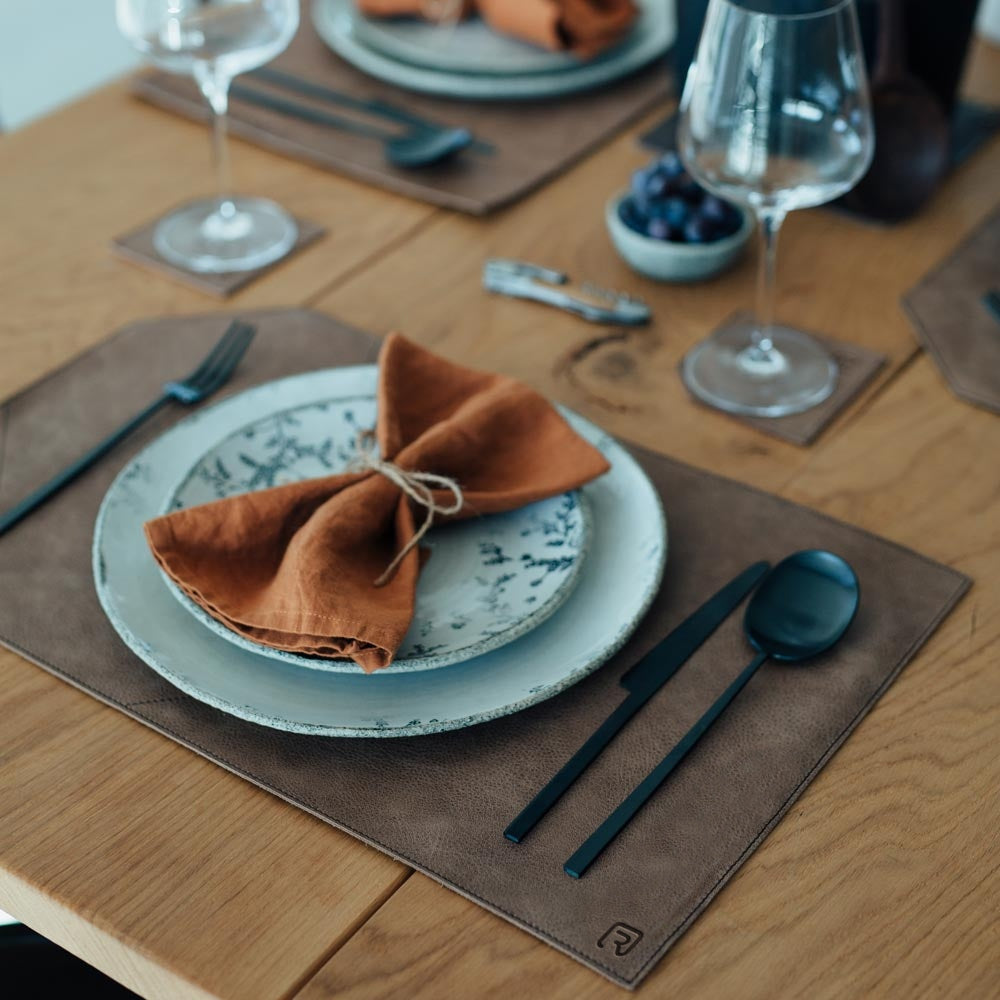 Set salle à manger 'Luxe' - Set de table, dessous de plat et maniques