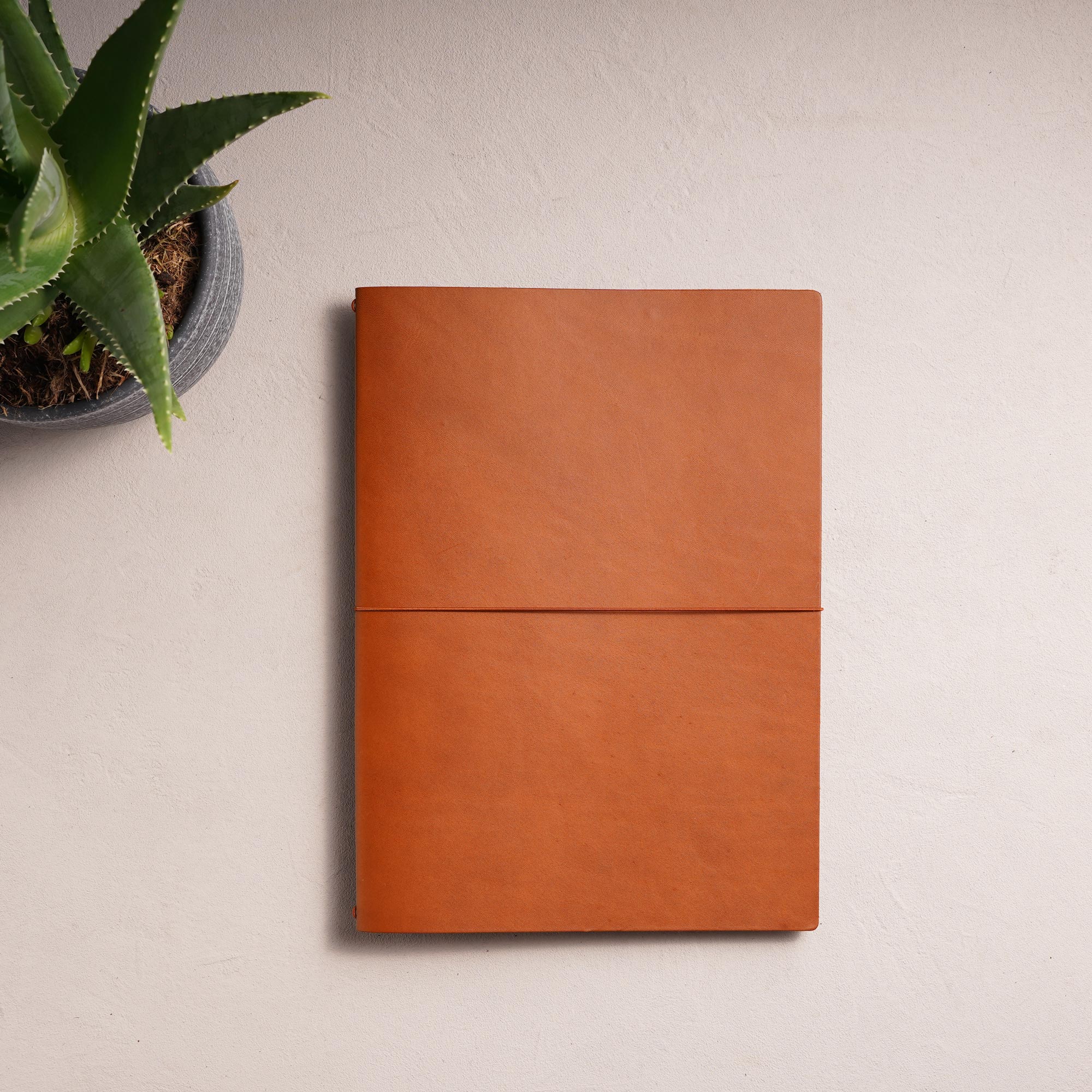 Leder Notizbuch - Simpel