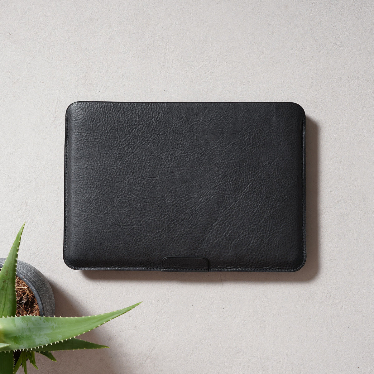 Housse d'ordinateur en cuir basic