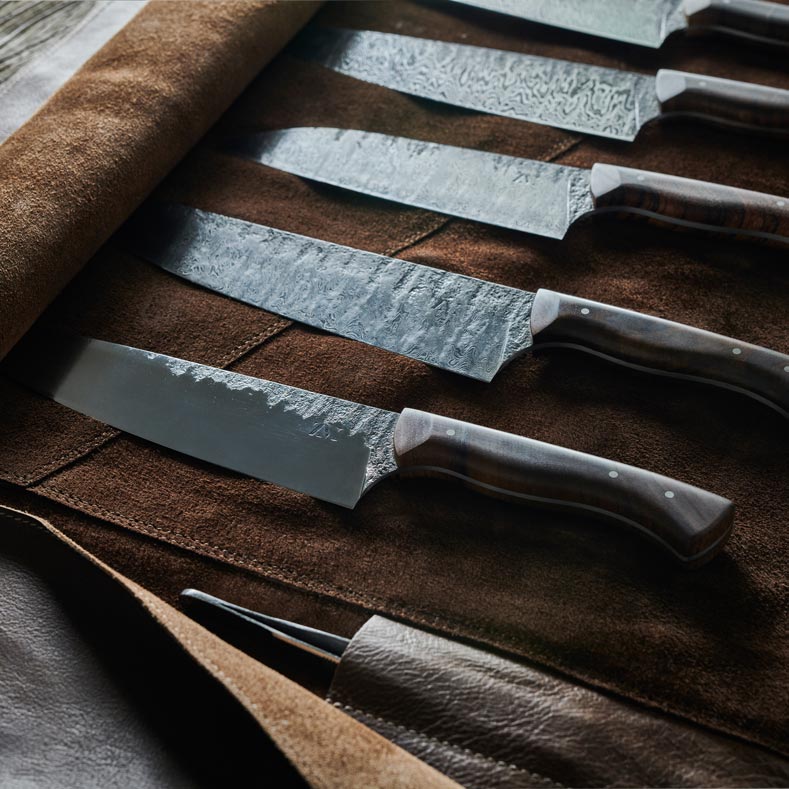 Trousse à couteaux aimantée - 10 places