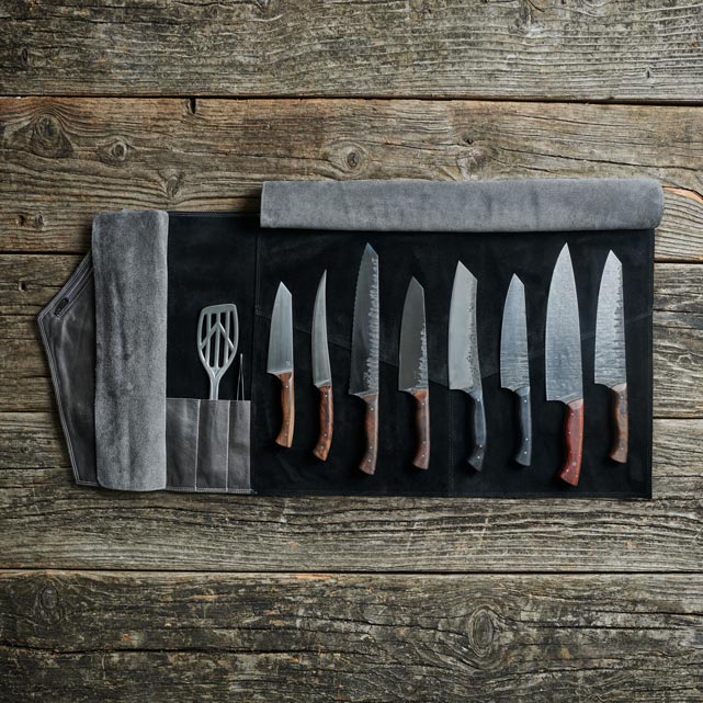 Trousse à couteaux aimantée - 10 places