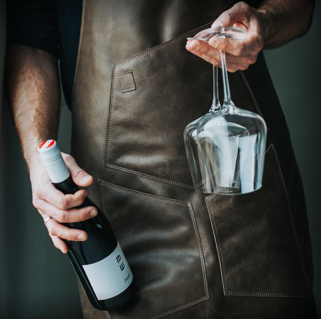 Tablier de cuisine en cuir 'Toro'