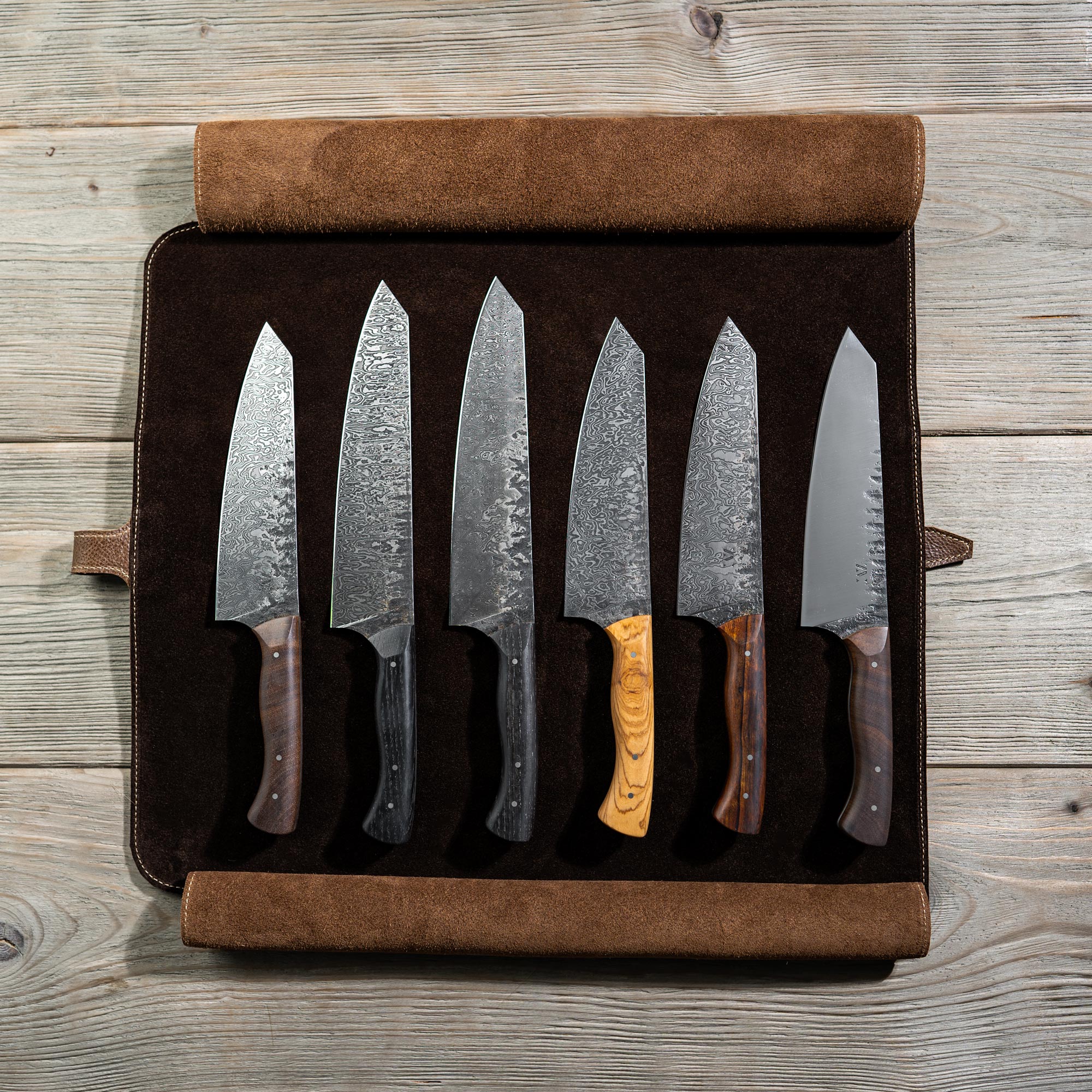 Trousse à couteaux aimantée - 6 places