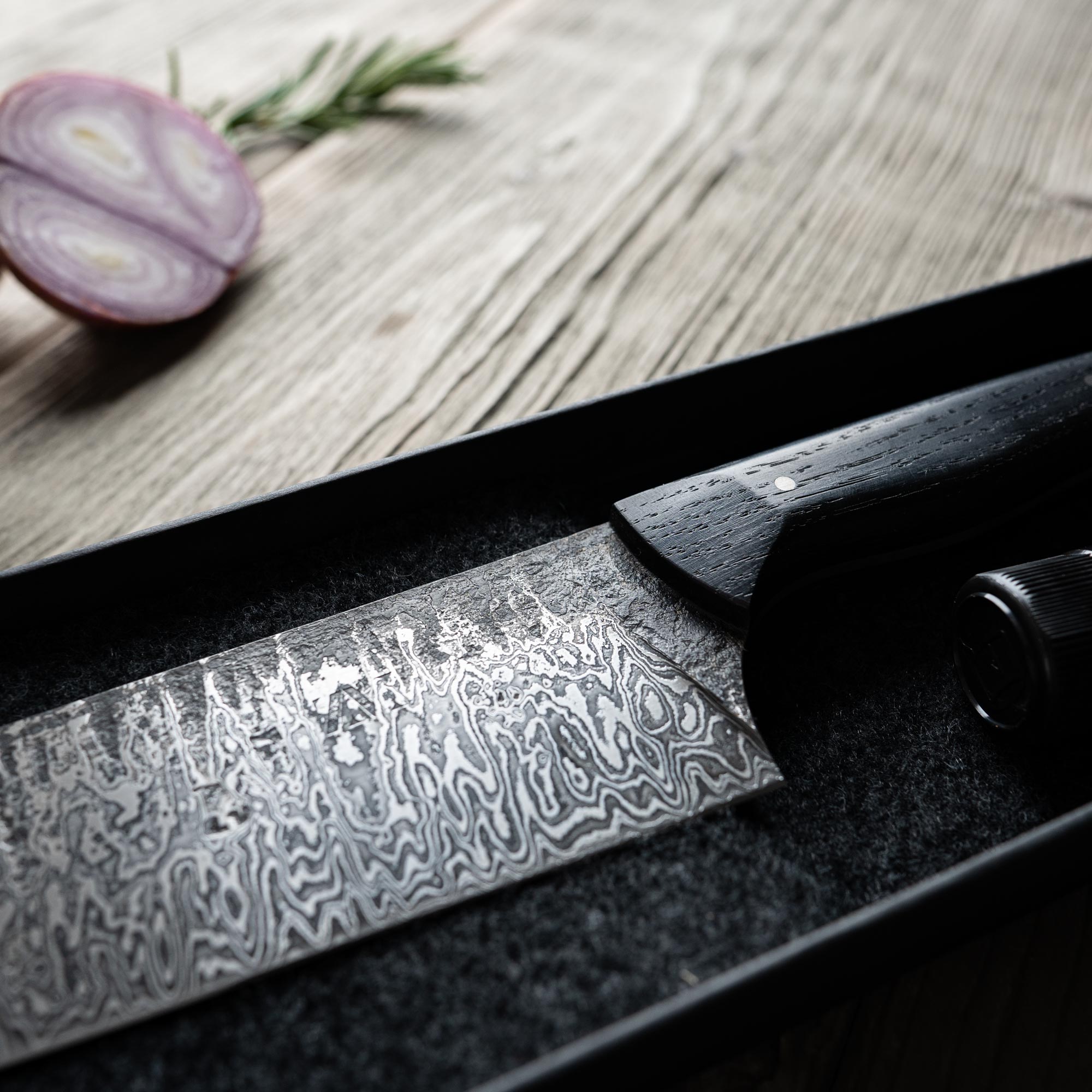 Couteaux de cuisine en damas