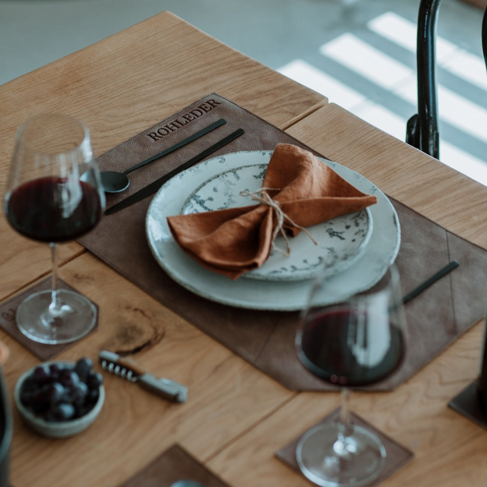 Set de table en cuir 'Design'