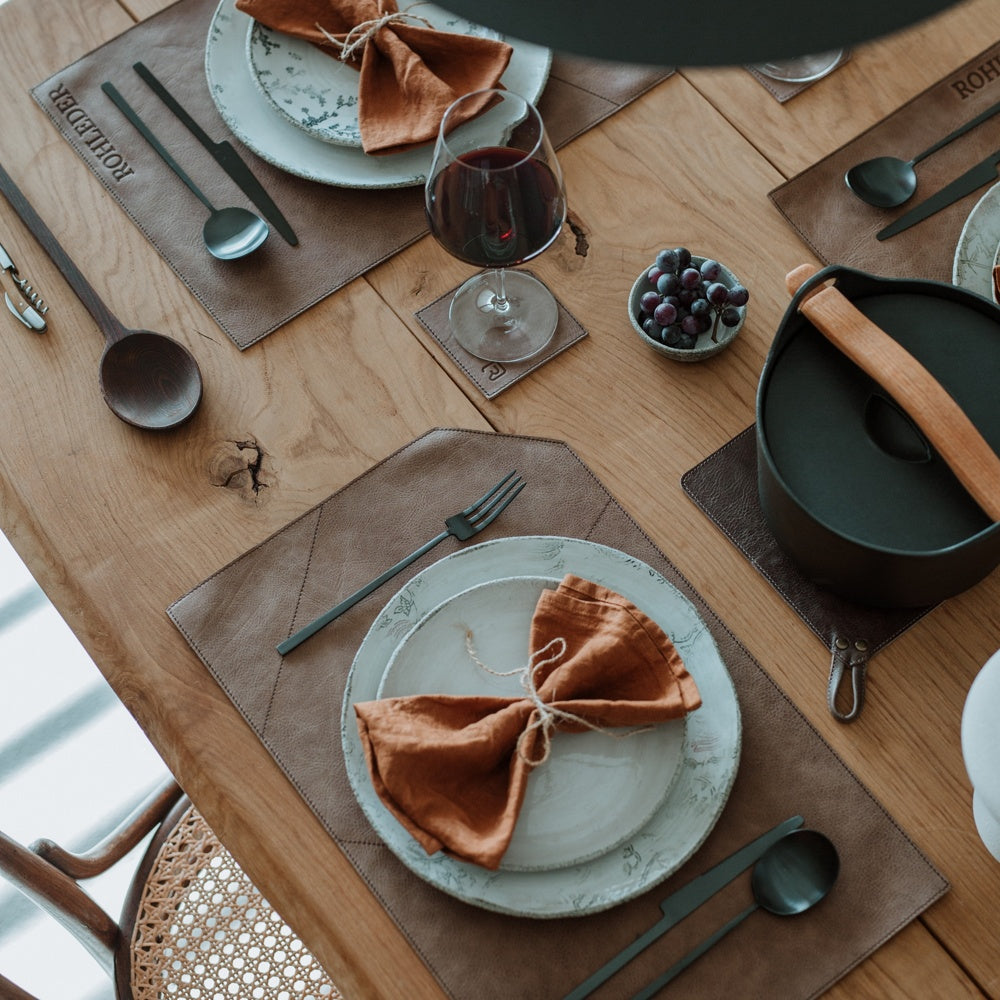 Set de table en cuir 'Design'