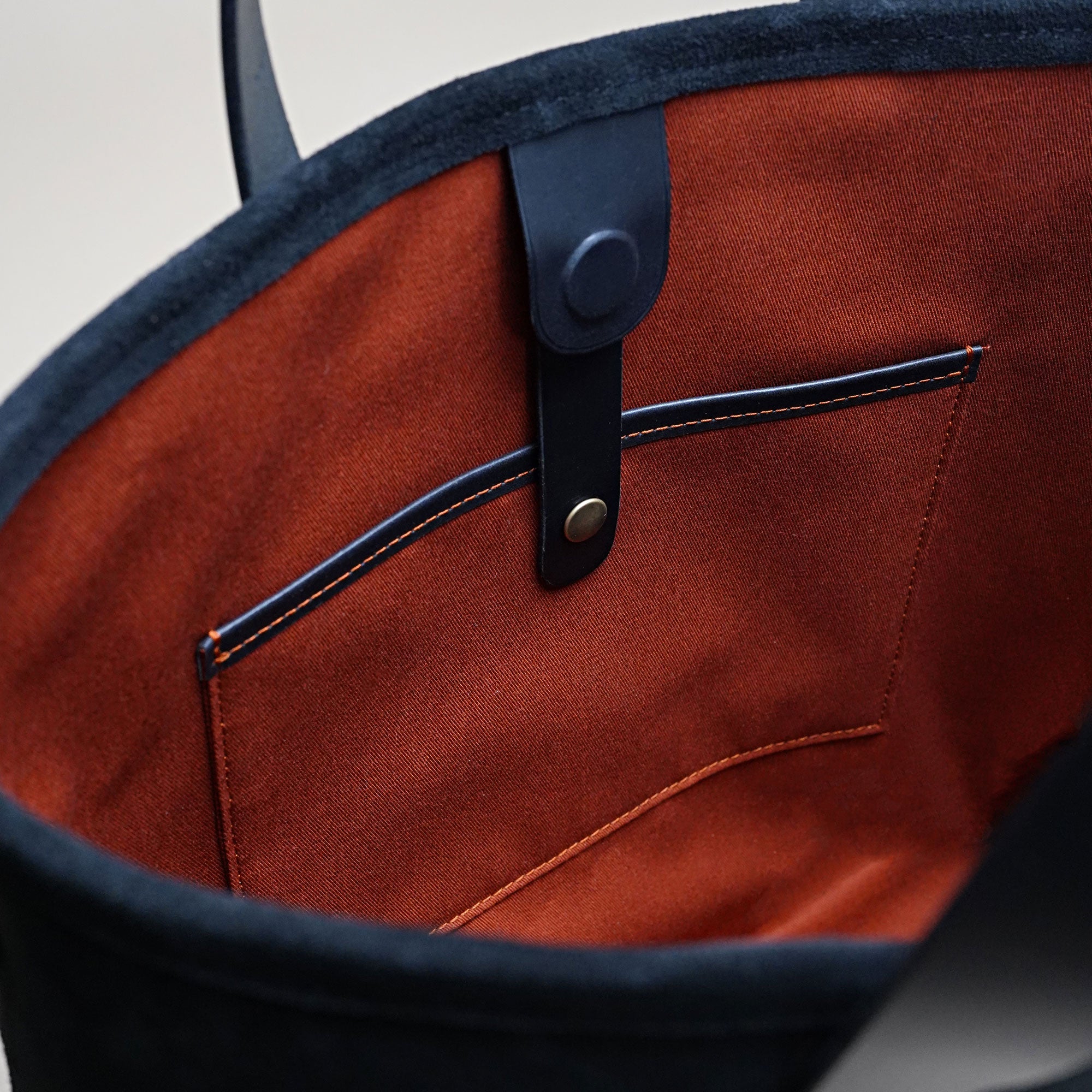 Veloursleder Tote Bag