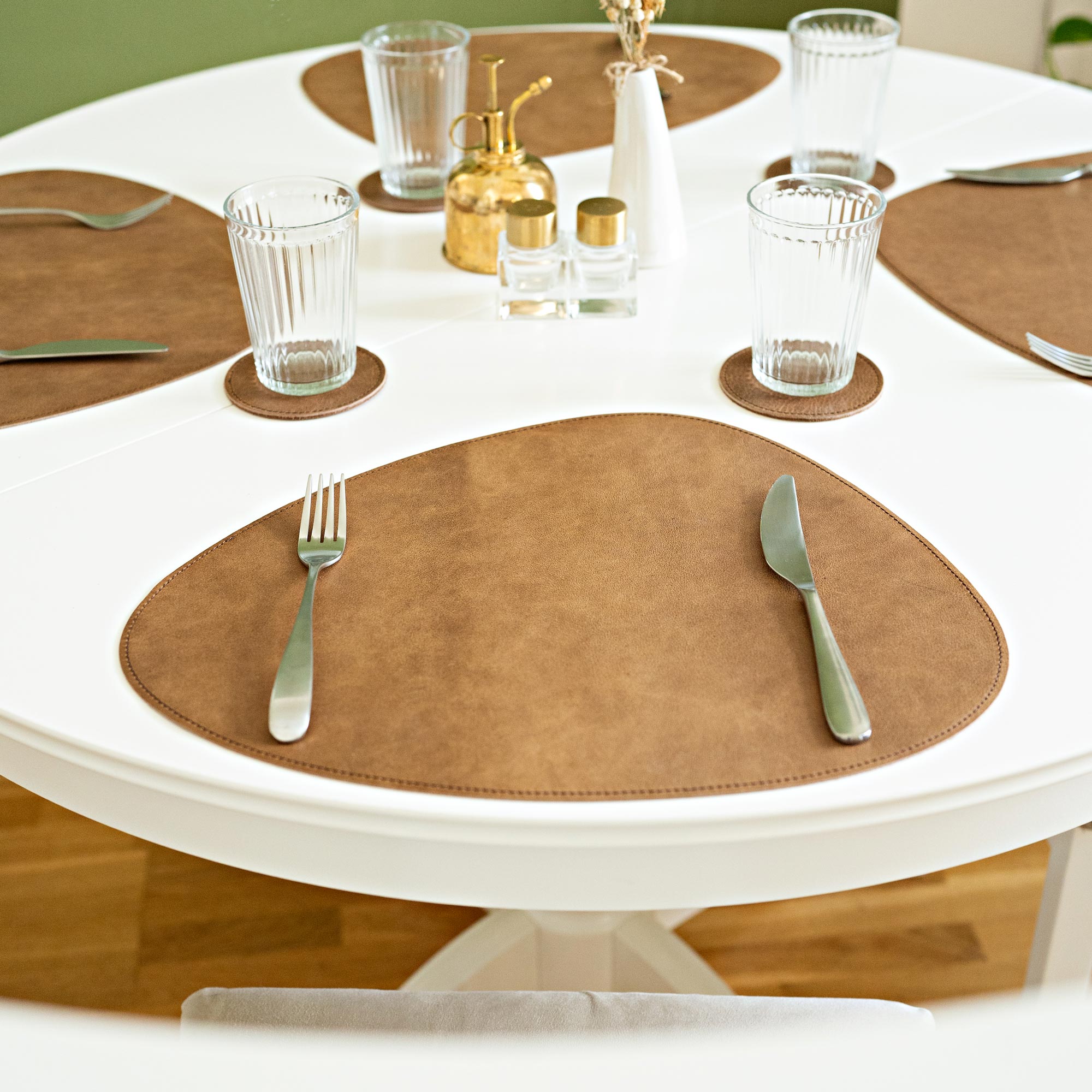 Set de table en cuir 'Organic'