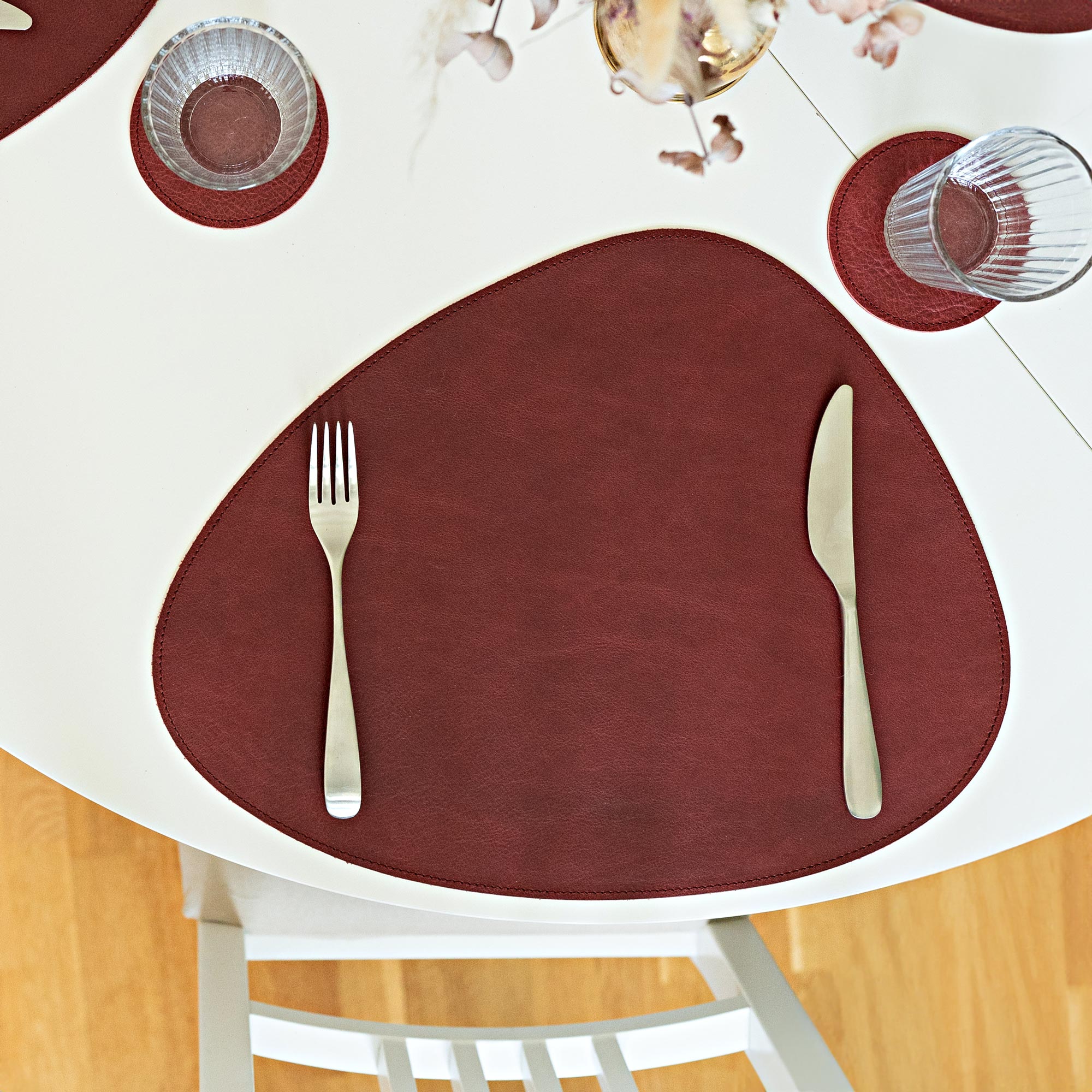 Set de table en cuir 'Organic'