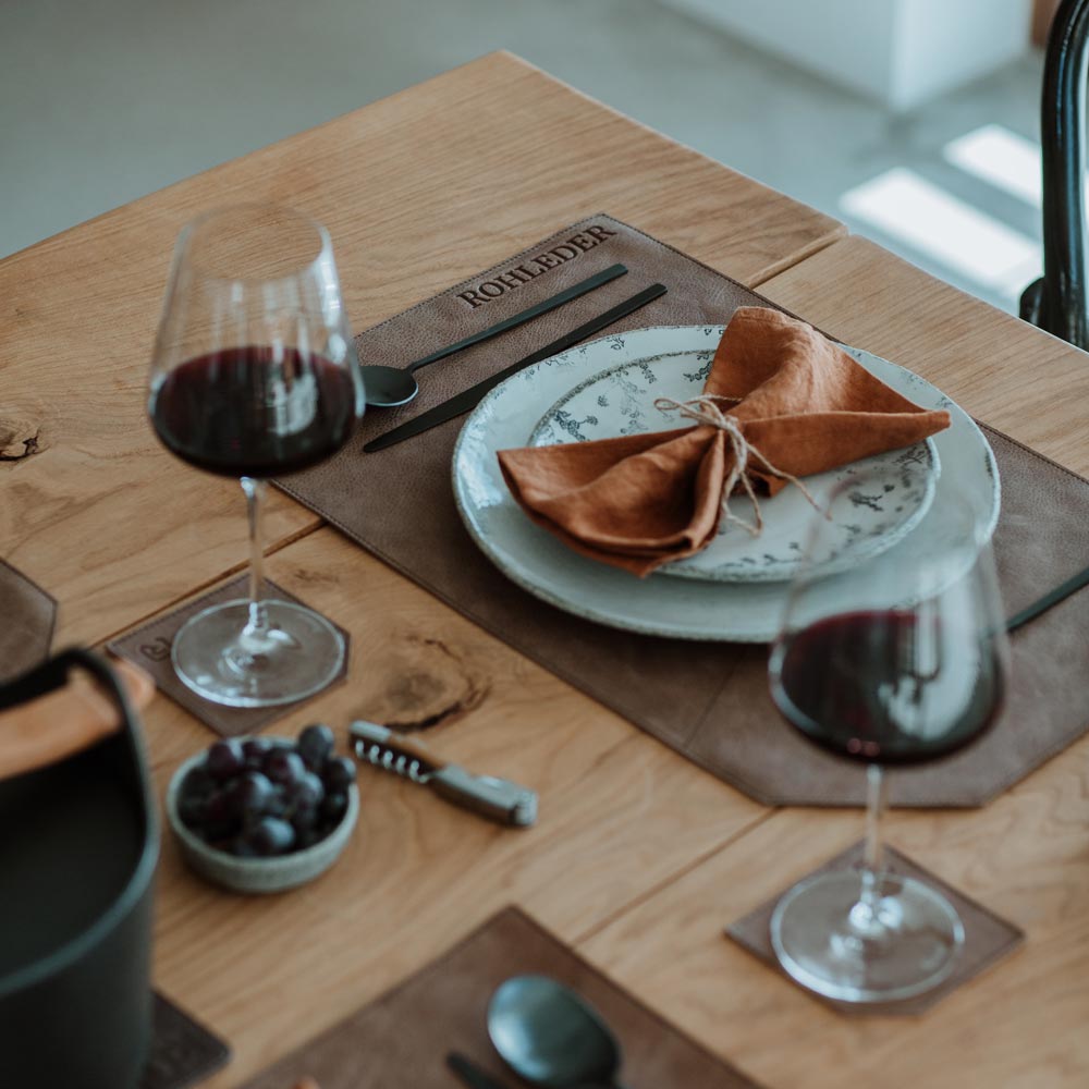 Set salle à manger 'Luxe' - Set de table, dessous de plat et maniques