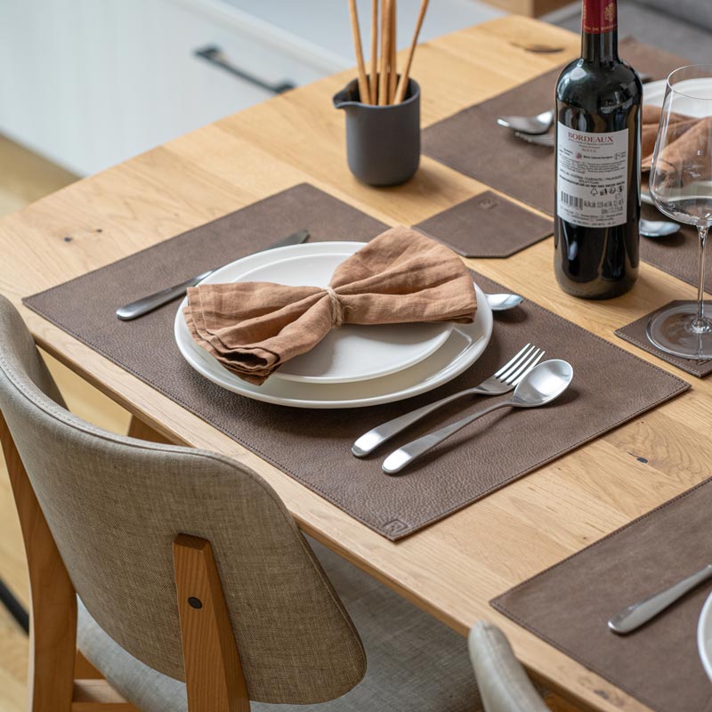 Set salle à manger 'Luxe' - Set de table, dessous de plat et maniques