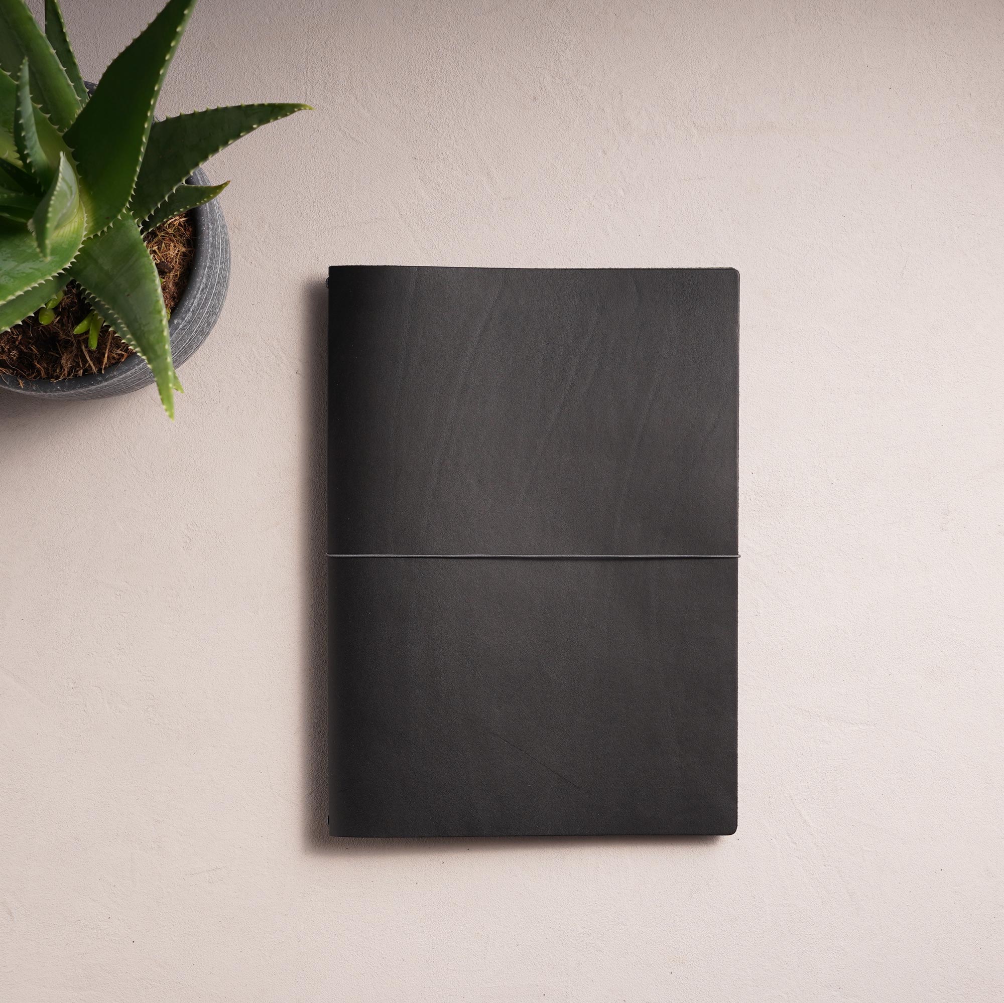Leder Notizbuch - Simpel