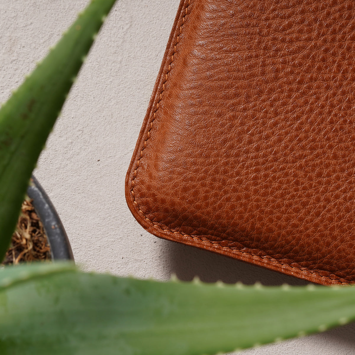 Housse d'ordinateur en cuir