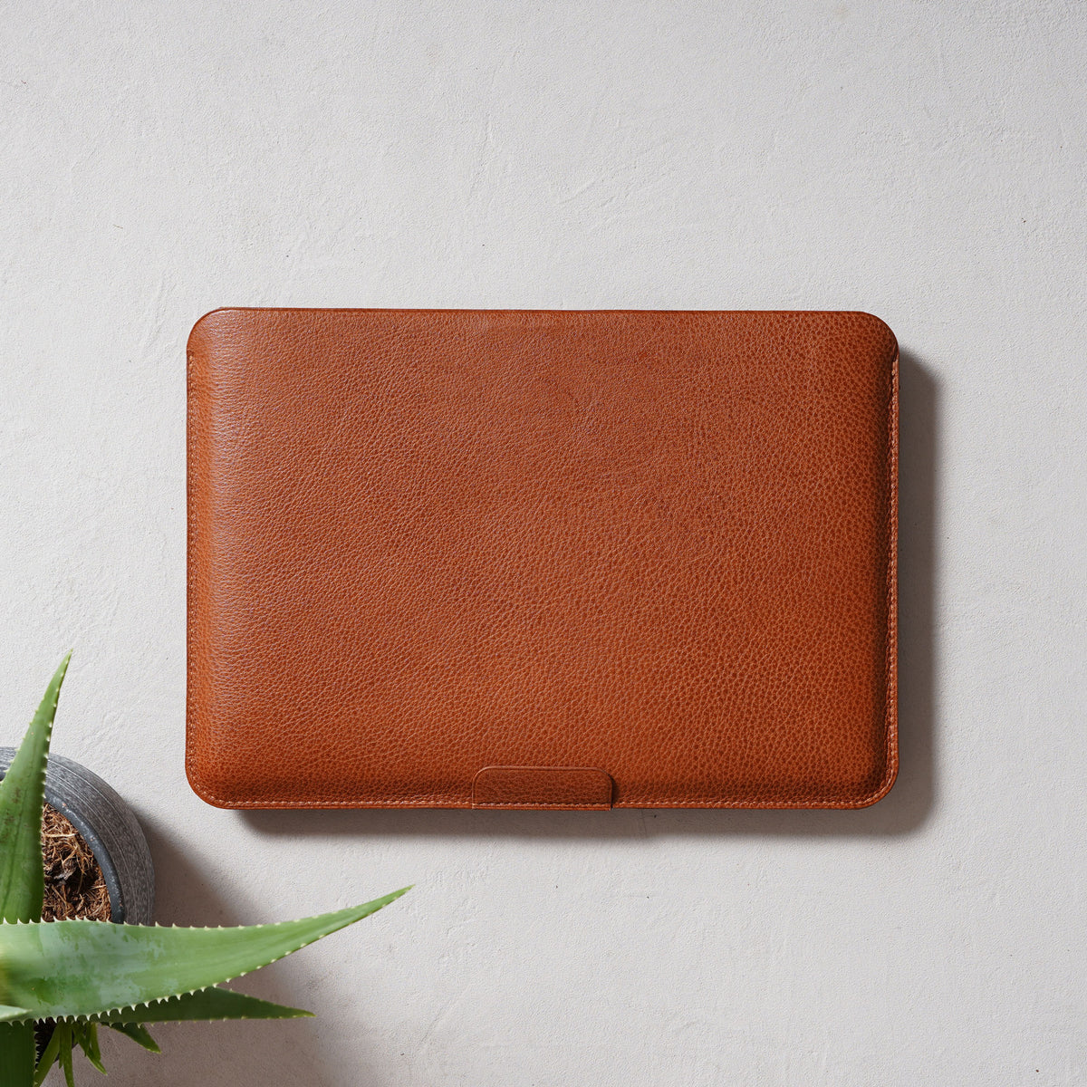 Housse d'ordinateur en cuir