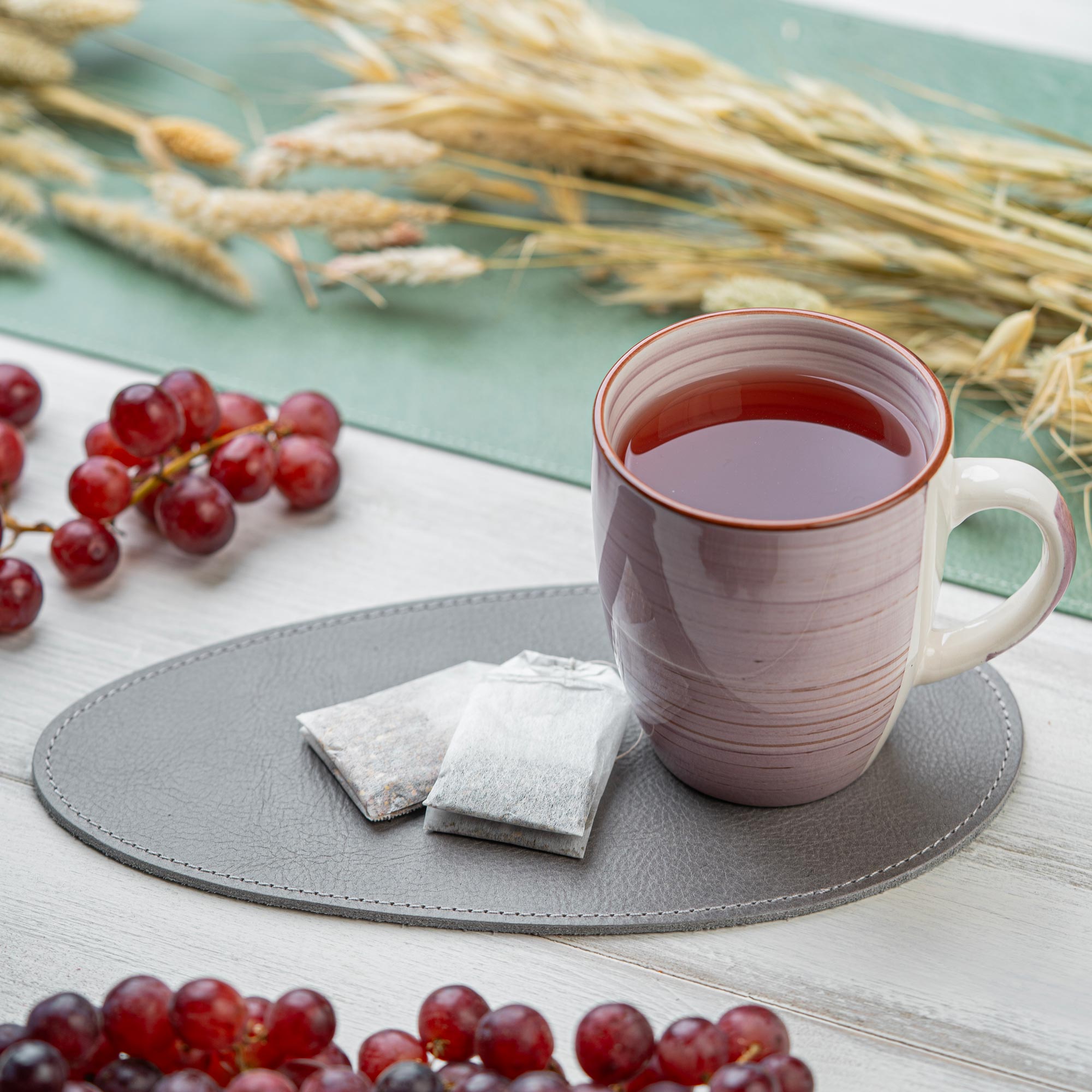 Dessous de verre en cuir 'Large'