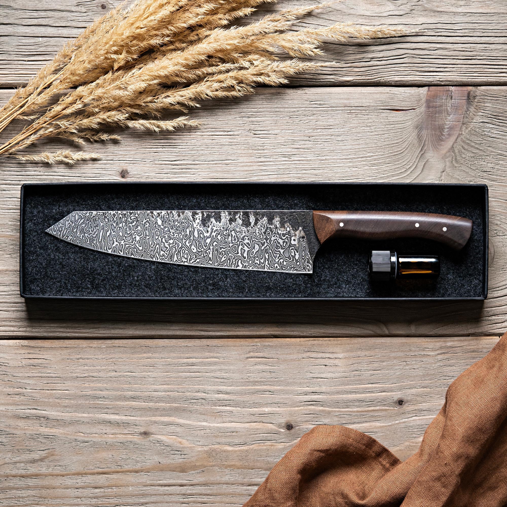 Couteaux de cuisine en damas