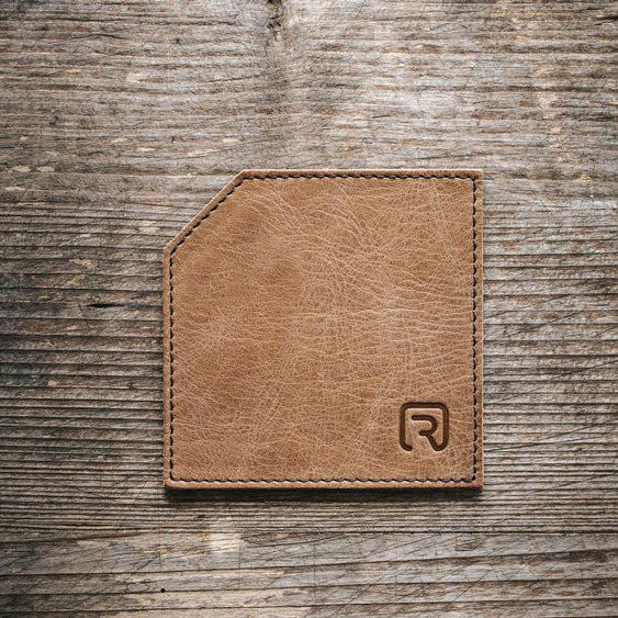 Dessous de verre en cuir 'Design' (6 pièces)