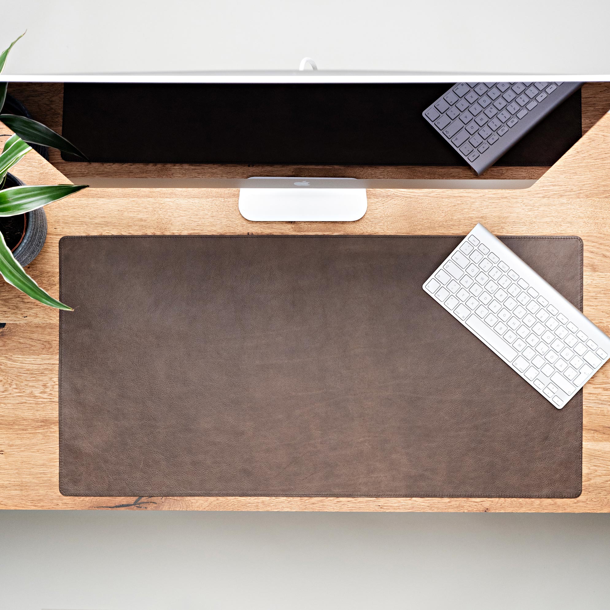 Sous-main cuir naturel marron